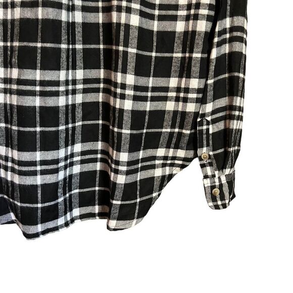 NWT!‎ Polly & Esther black & white flannel shirt - Picture 10 of 11